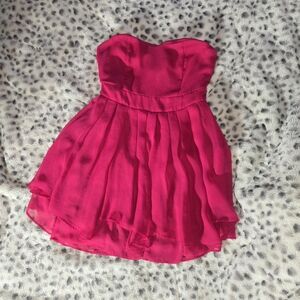 Fire Los Angeles Strapless Pink Dress
